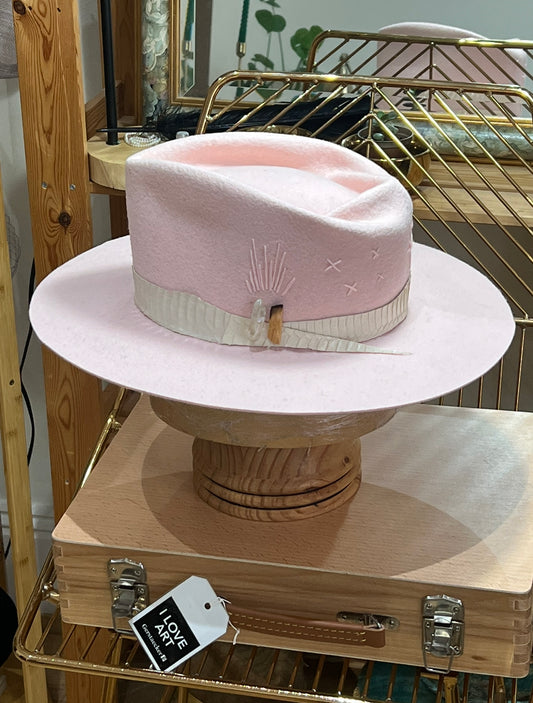 Powder Pink Fedora