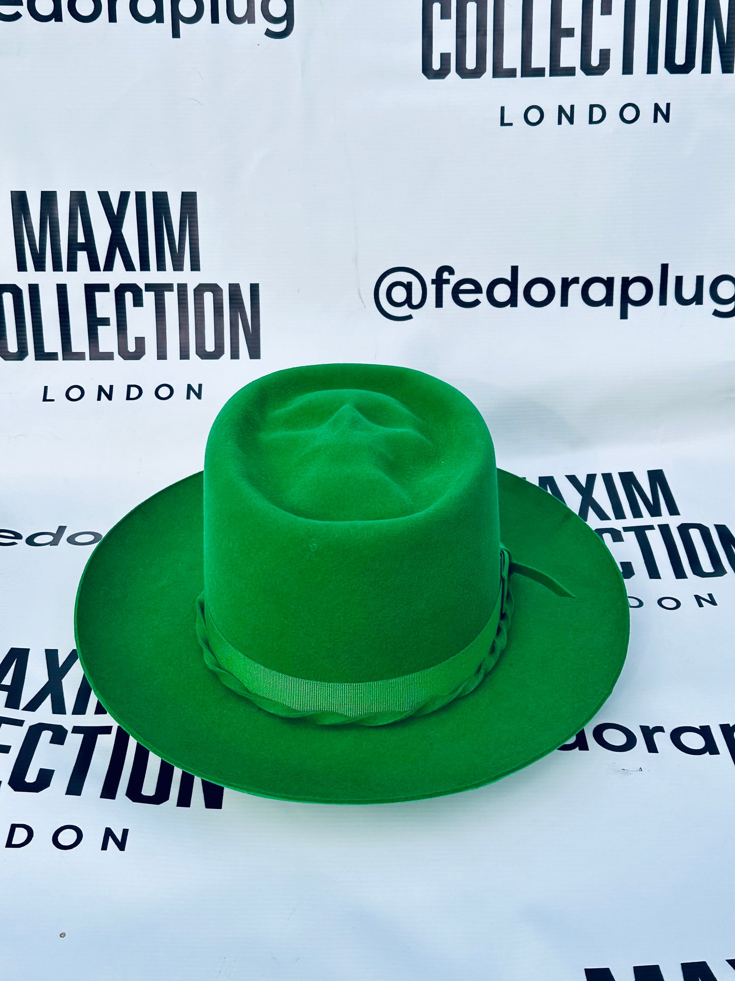 Emerald Green Rabbit Fur Fedora